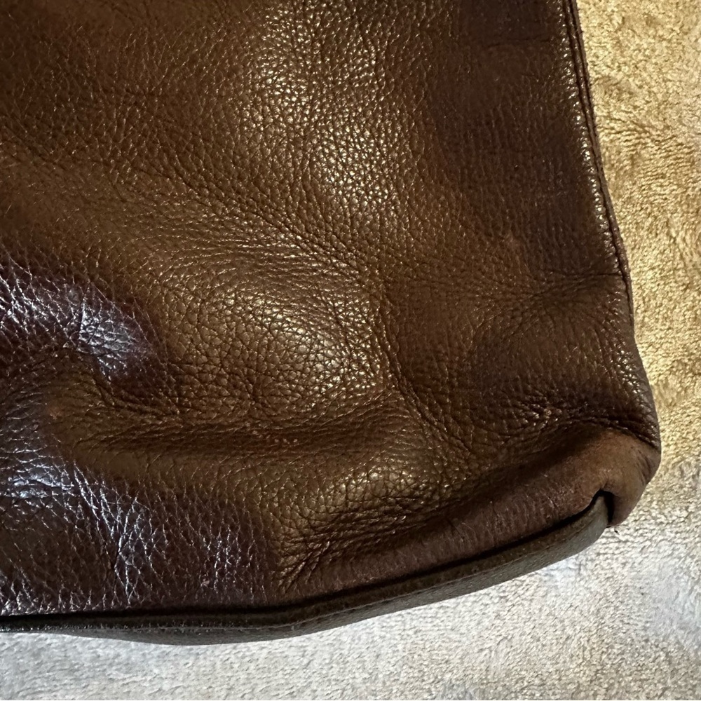 Vintage Brown Genuine Leather Shoulder Bag - Picture 5 of 16